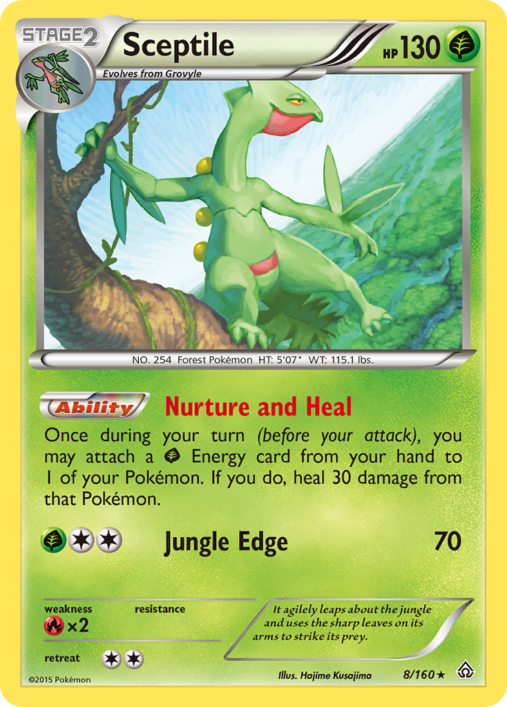 Sceptile (8/160) - Primal Clash Pokémon Card