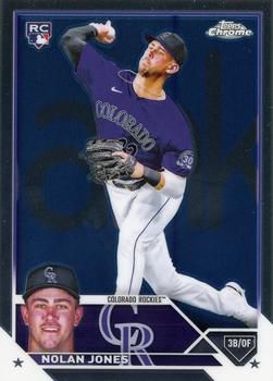 Nolan Jones 2023 Topps Chrome Baseball #43 Sports Card