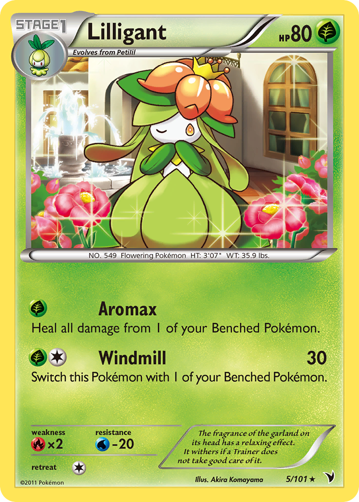 Lilligant (5/101) - Noble Victories Pokémon Card