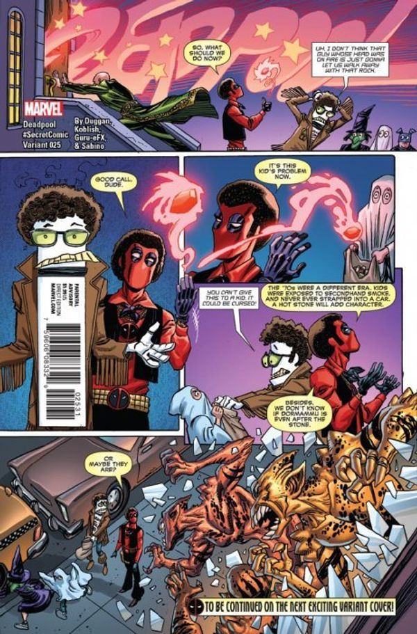 Deadpool #25 (Koblish Secret Comics Variant)