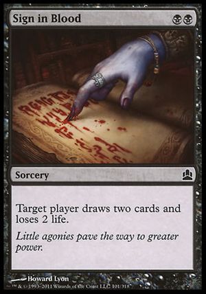 Sign in Blood (MTG Commander)