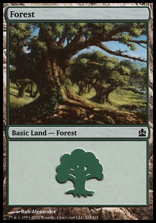 Forest (MTG Commander) Trading Card