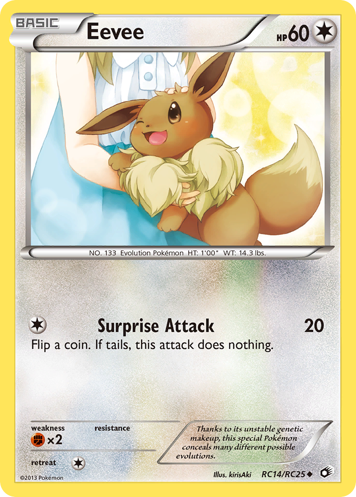 Eevee (RC14) - Legendary Treasures Pokémon Card