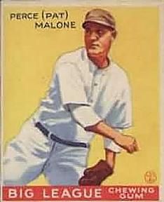 Pat Malone 1933 Goudey (R319) #55 Sports Card