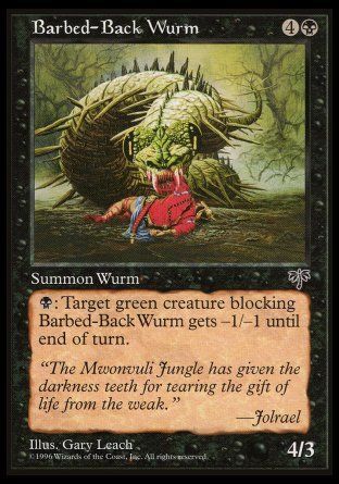 Barbed-Back Wurm (Mirage) Trading Card