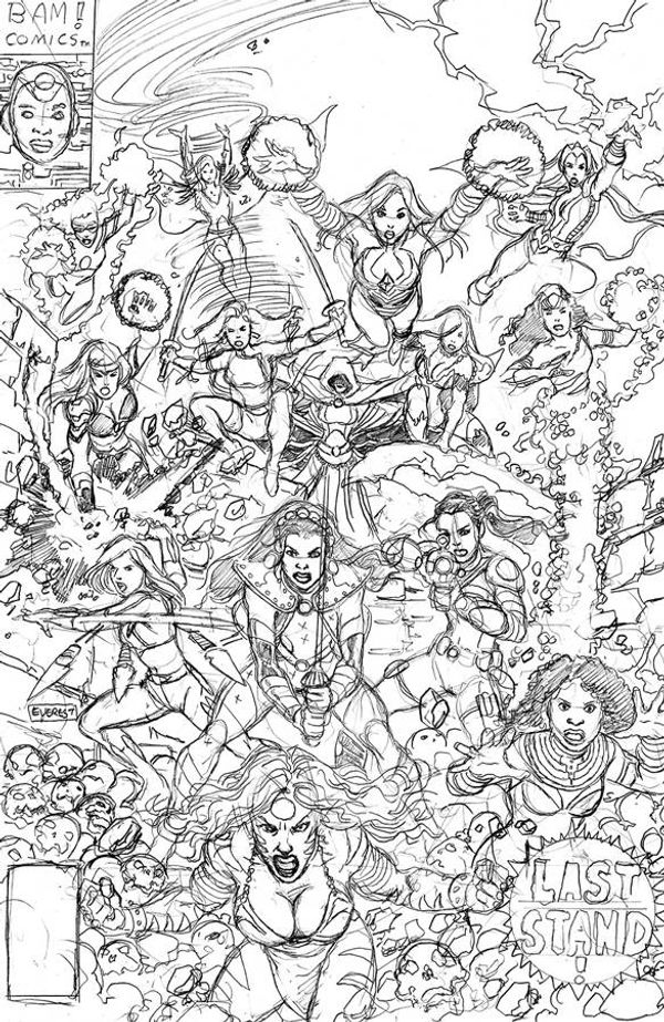 George Perez's Sirens #3 (50 Copy Pencils Right Cover Variant)