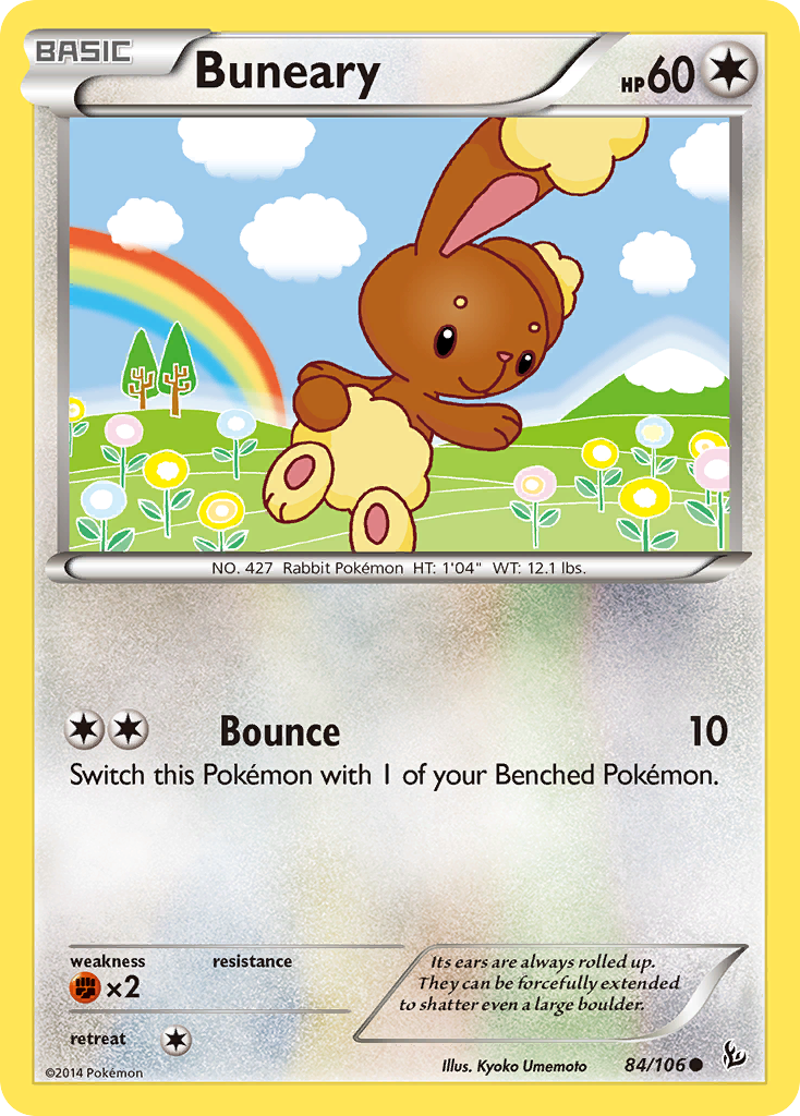 Buneary (84/106) - Flashfire Pokémon Card