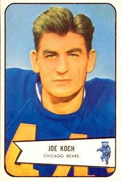 Joe Koch 1954 Bowman #127 Sports Card