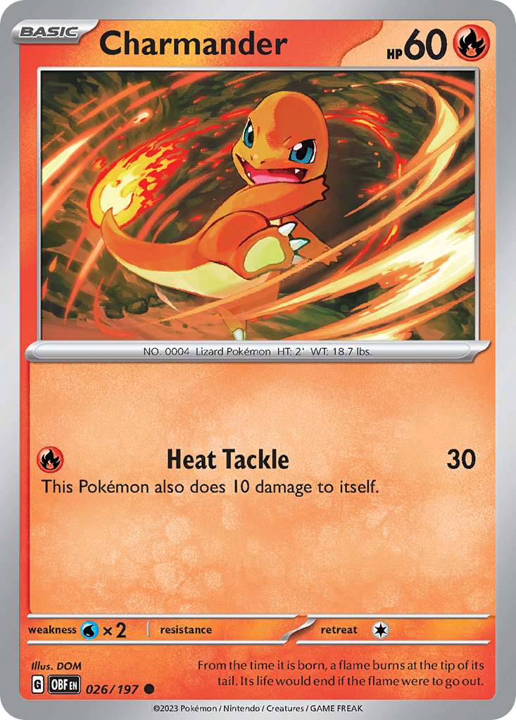 Charmander (26/197) - Obsidian Flames Pokémon Card