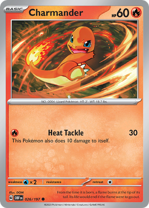 Charmander (26/197) - Obsidian Flames