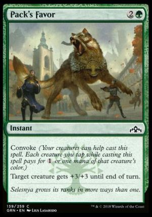 Pack's Favor (Guilds of Ravnica)