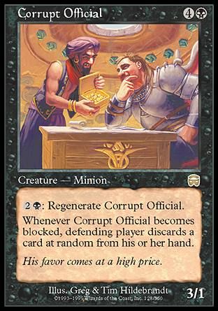 Corrupt Official (Mercadian Masques) Trading Card