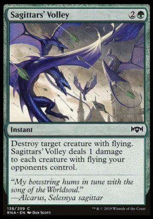 Sagittars' Volley (Ravnica Allegiance) Trading Card