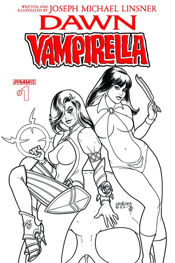 Dawn Vampirella #1 (B&W Variant Cover)