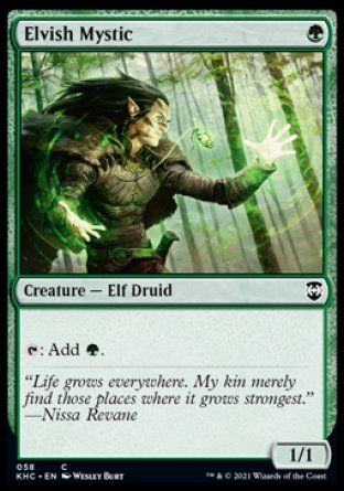 Elvish Mystic (Kaldheim Commander Decks) Trading Card