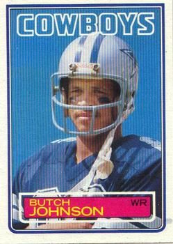 Butch Johnson 1983 Topps #48 Sports Card