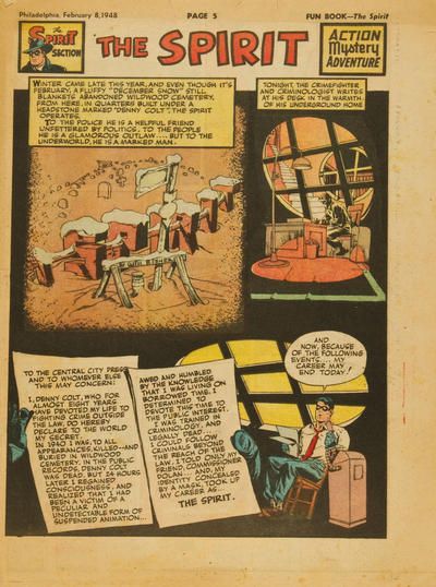 Spirit Section #2/8/1948 Comic