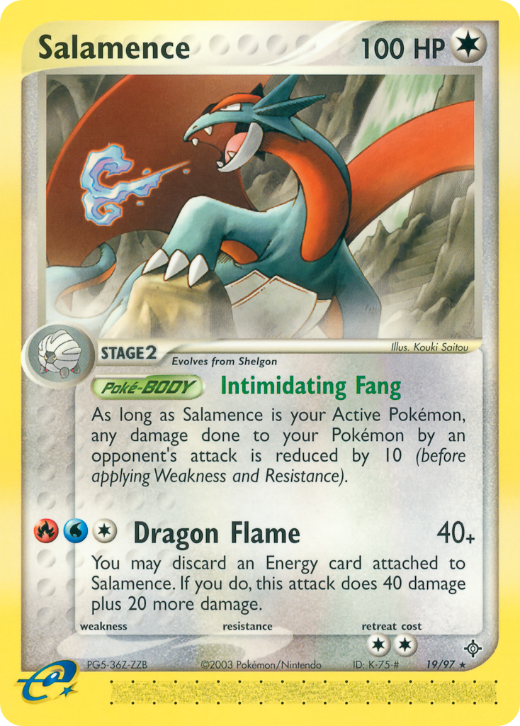 Salamence (19/97) - Dragon Pokémon Card