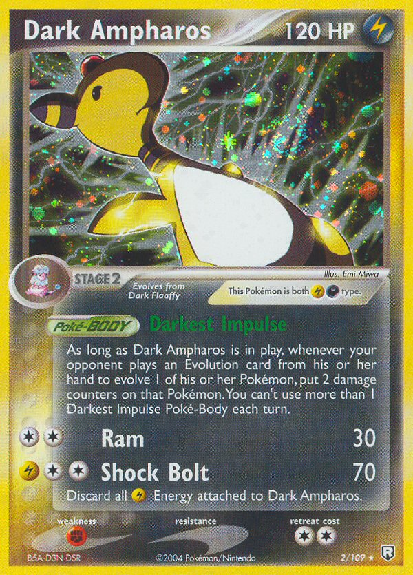 Dark Ampharos (2/109) - Team Rocket Returns Pokémon Card