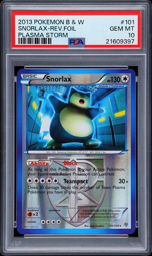 Snorlax (101/135) - Plasma Storm (Reverse Holo)