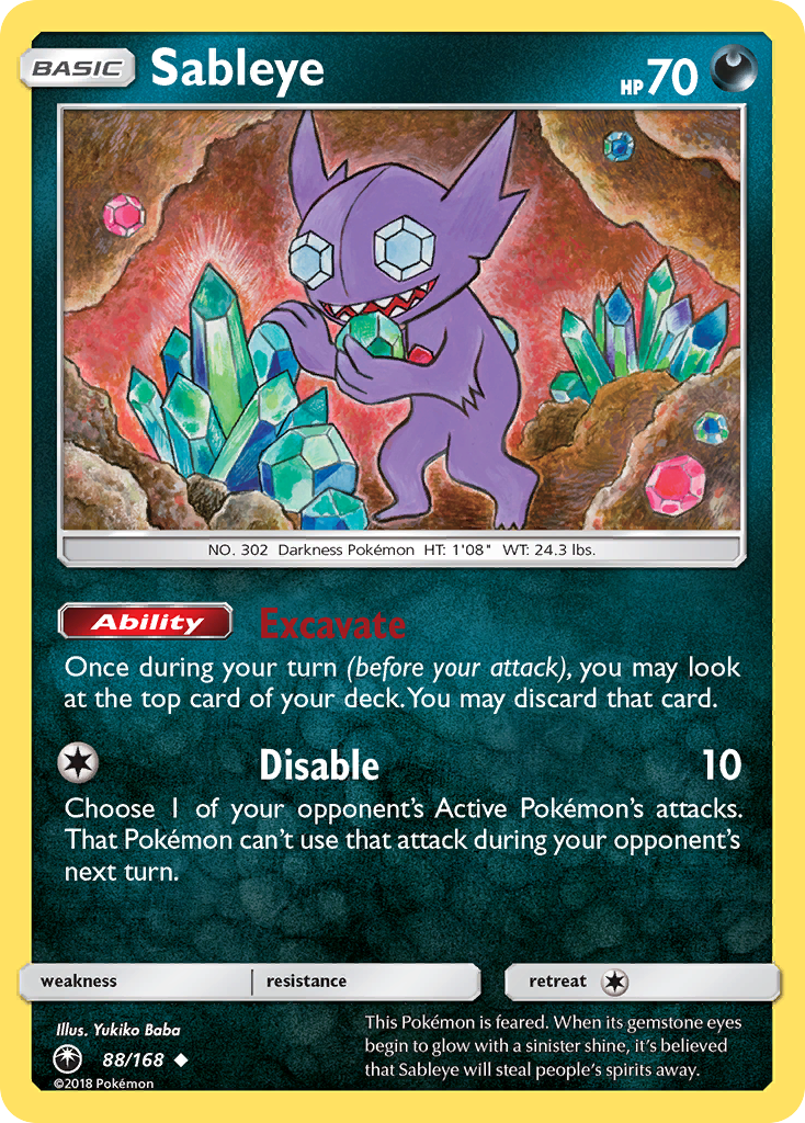 Sableye (88/168) - Celestial Storm Pokémon Card