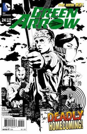 Green Arrow #24 (Black & White Variant Cover)