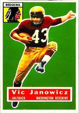 Vic Janowicz 1956 Topps #13 Sports Card