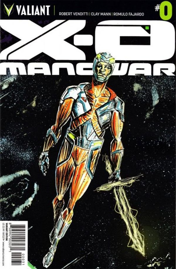 X-O Manowar #0 (Lemire Variant Cover)