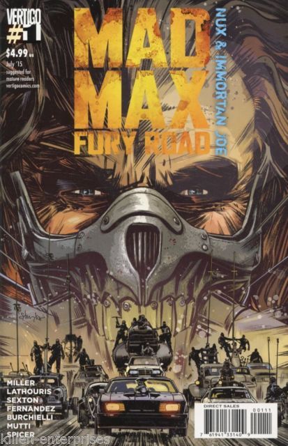 Mad Max Fury Road Nux & Immortan Joe #1 Comic
