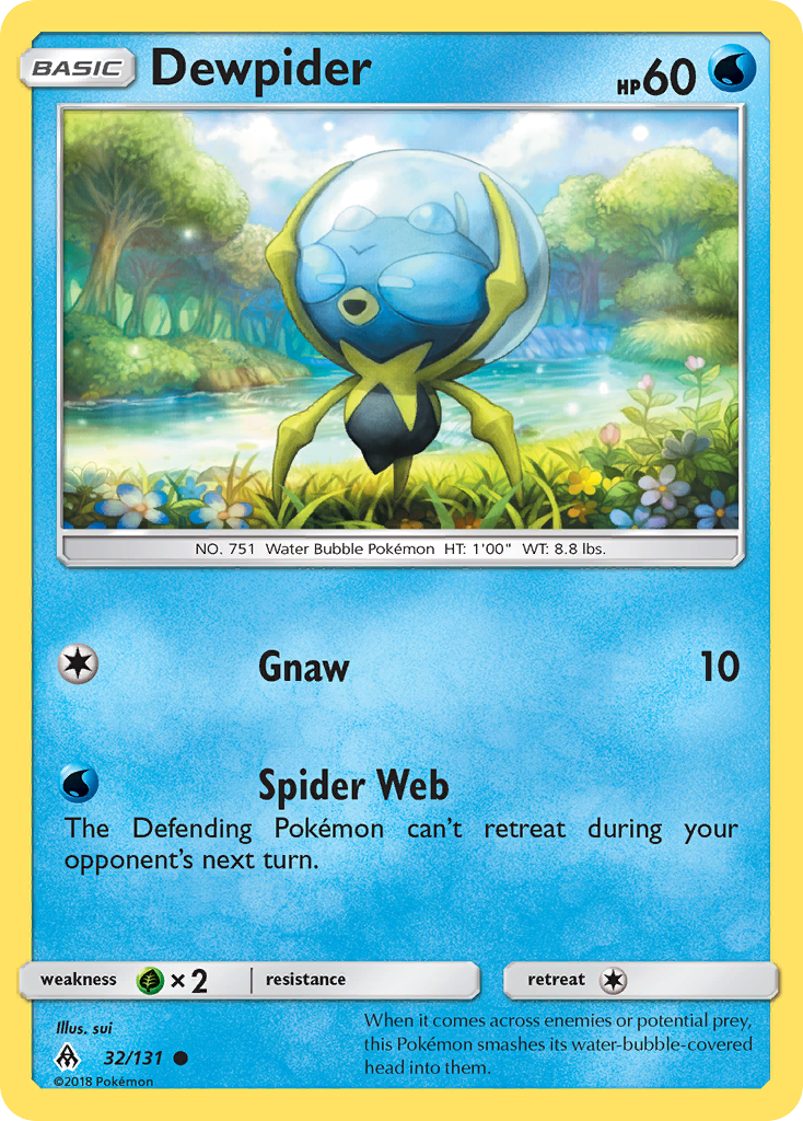 Dewpider (32/131) - Forbidden Light Pokémon Card