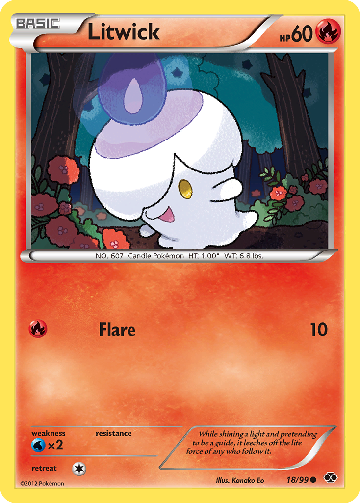 Litwick (18/99) - Next Destinies Pokémon Card