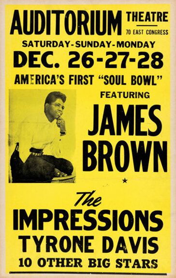 James Brown Auditorium Theatre 1970 Concert Poster