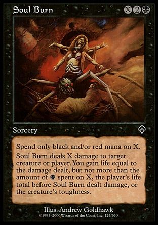 Soul Burn (Invasion) Trading Card