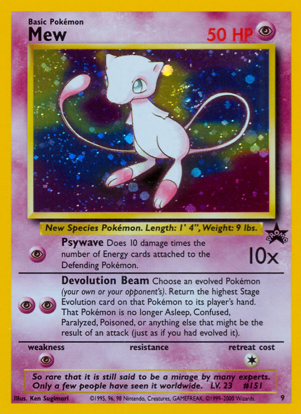 Mew (9/53) - Wizards Black Star Promos Pokémon Card