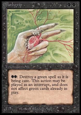 Deathgrip (Beta) Trading Card
