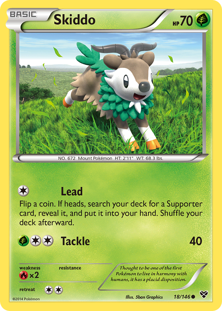 Skiddo (18/146) - XY Pokémon Card