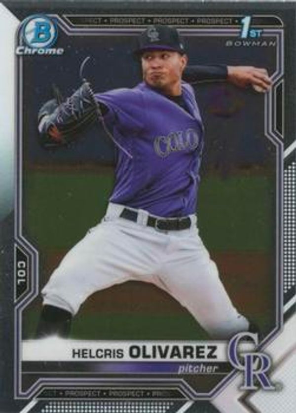 Helcris Olivarez 2021 Bowman Chrome - Prospects Baseball #BCP-154