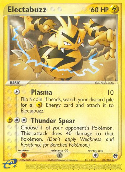 Electabuzz (35/100) - Sandstorm Pokémon Card