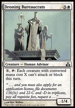 Droning Bureaucrats (Guildpact) Trading Card