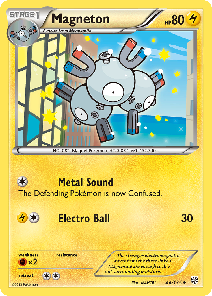 Magneton (44/135) - Plasma Storm Pokémon Card