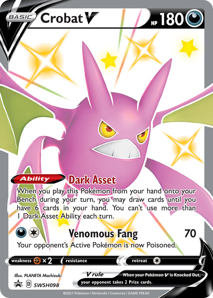 Crobat V (SWSH098) - SWSH Black Star Promos Pokémon Card