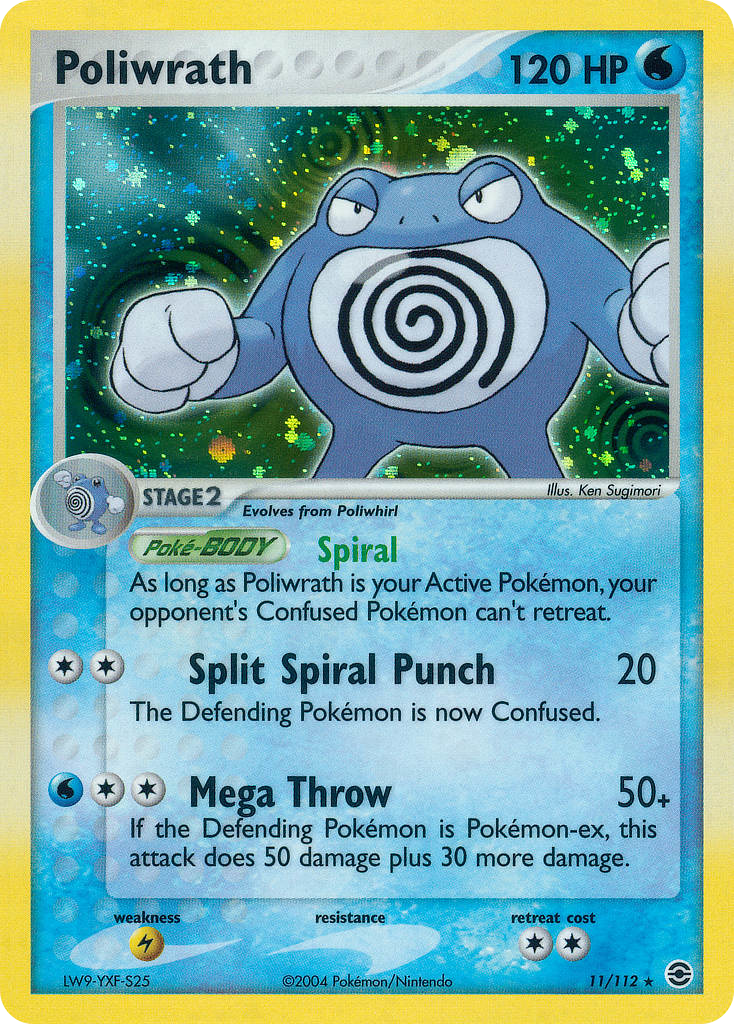 Poliwrath (11/112) - FireRed & LeafGreen Pokémon Card