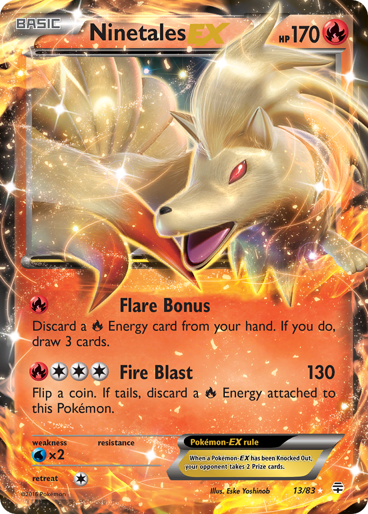 Ninetales EX (13/83) - Generations Pokémon Card