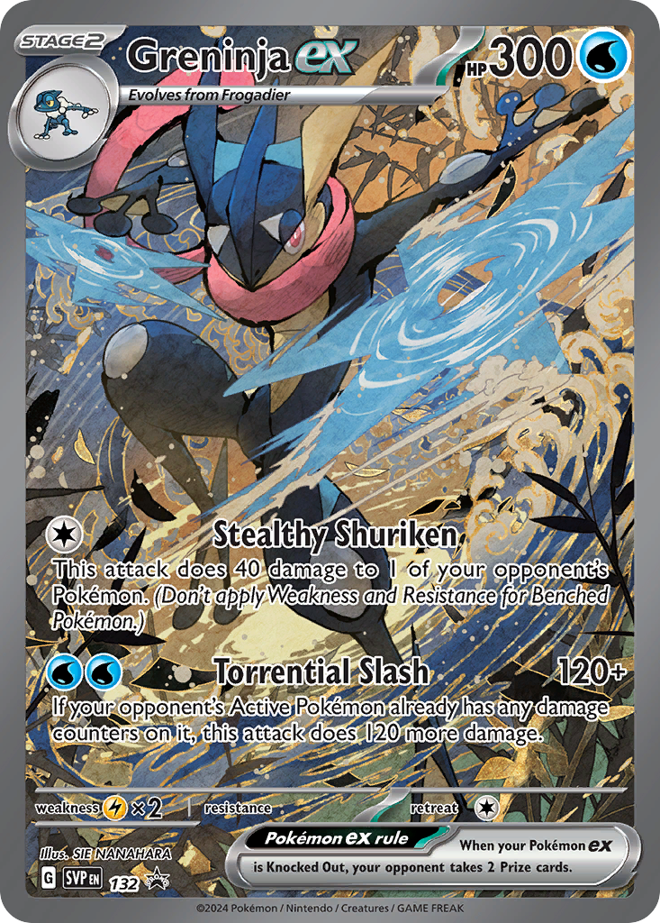 Greninja ex (132/150) - Scarlet & Violet Black Star Promos Pokémon Card