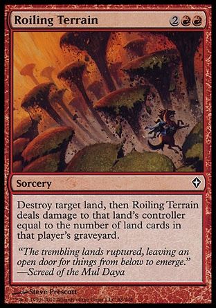 Roiling Terrain (Worldwake) Trading Card