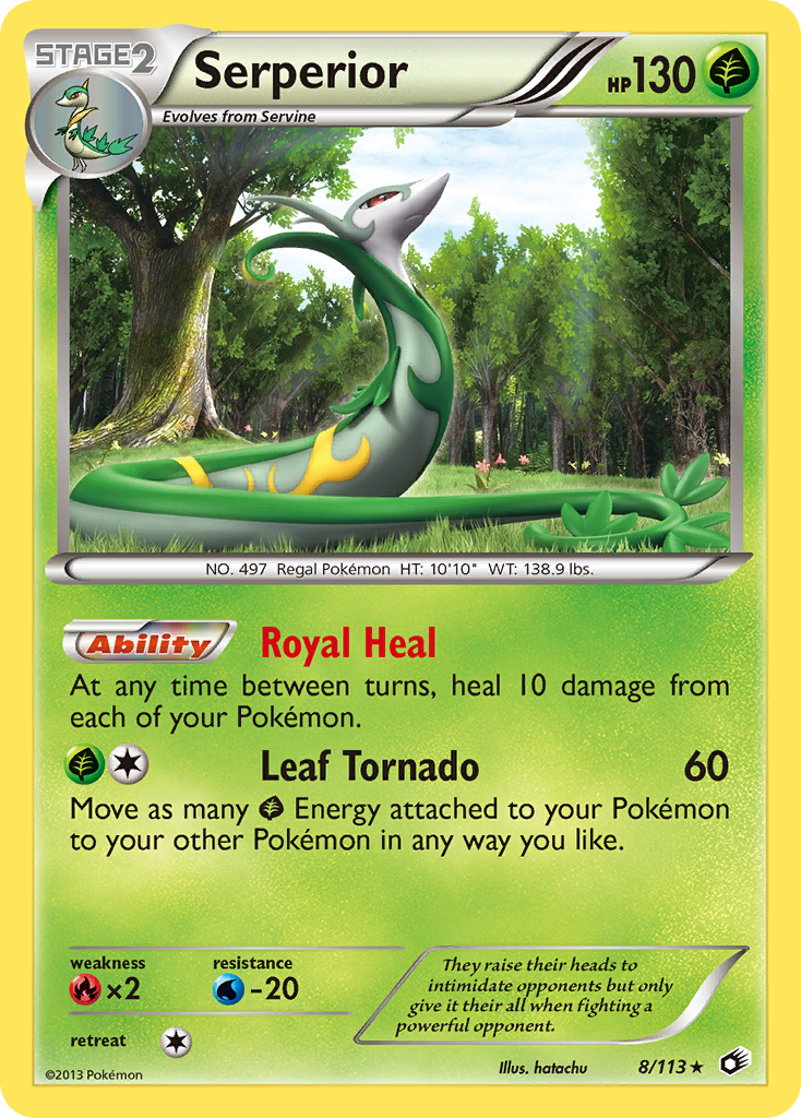 Serperior (8/113) - Legendary Treasures Pokémon Card