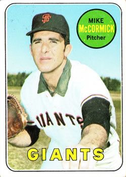 Mike McCormick 1969 Topps #517 Sports Card