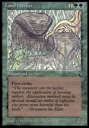 Land Leeches (The Dark) Trading Card