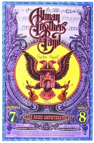 Allman Brothers Band Red Rocks Amphitheatre 1997