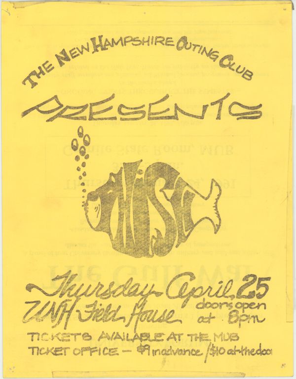 Phish At WH Field House 1991 Flyer Value - GoCollect (phish-at-wh-field ...